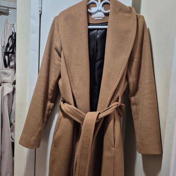 Ricki’s “Harper 043” Camel Belted Coat – Size M (Lightly Worn, Elegant 75% WOOL) - Picture 1 of 3